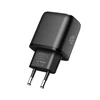 „Tech-Protect NCA20 PD 20W / QC3.0 USB-A / USB-C“ sieninis įkroviklis - juodas