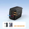 Tech-Protect NCA65W-GAN 3-PORT laidinis įkroviklis PD 65W / QC3.0 juodos spalvos