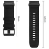 Tech-Protect Nylon Classic Strap for Garmin Fenix ​​5X / 5X Plus / 6X / 6X Pro / 7X / 8 / 8 Pro / 9 / 9 Pro (47 mm) - Juodas