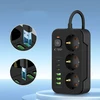 „TECH-PROTECT PC3X6“ maitinimo laidas, 3 USB ir 3 C tipo bei 3 lizdai, 200 cm, juodas