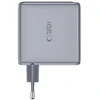Tech-Protect POWERVISION NC140W-GAN 4 prievadų tinklo įkroviklis PD 140W / QC3.0 tamsiai pilkas