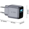 Tech-Protect POWERVISION NC45W-GAN 1 PRIEVADO TINKLO ĮKROVIKLIS PD 45W TAMSIAI PILKAS