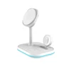 Magnetinis belaidis įkroviklis MagSafe 15W 3in1 Tech-Protect QI15W-A27 baltos spalvos