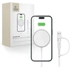 Tech-Protect QI15W-A44 magnetinis belaidis įkroviklis su MagSafe - Baltas
