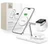 Tech-Protect QI15W-A45 3in1 belaidis įkroviklis su MagSafe for Apple Devices – baltos spalvos