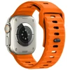Tech-Protect SILICONE LINE WATCH 8 / 9 / 10 / 11 / 12 / SE / ULTRA (44 / 45 / 46 / 49 MM) ORANŽINIS