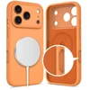 „Tech-Protect“ silikoninis „MagSafe“ dėklas, skirtas „iPhone 17 Pro Max“ – oranžinis