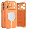 „Tech-Protect“ silikoninis „MagSafe“ dėklas, skirtas „iPhone 17 Pro Max“ – oranžinis