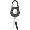 Tech-Protect Slidelock Carabiner Keychain dėklas skirtas Apple AirTag 1/2 – juodos spalvos