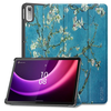 Dėklas Tech-Protect SmartCase, skirtas Lenovo Tab P11 (2nd gen.) 11,5 TB-350, Mėlynos spalvos su sakurų raštais