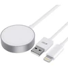 Magnetinis įkroviklis 2in1 Apple Watch 1.5m USB + Lightning Tech-Protect Ultraboost baltos spalvos