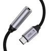TECH-PROTECT ULTRABOOST ADAPTERIS USB-C Į MINI JACK 3.5MM DAC IRON Pilkas