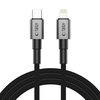Tech-Protect Ultraboost DNA USB-C / Lightning PD27W/3A laidas 200 cm - pilka