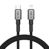 Tech-Protect UltraBoost DNA USB-C / Lightning PD27W/3A laidas 100 cm - pilka