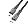 „Tech-Protect Ultraboost DNA MagTwist USB-C PD“ kabelis 100W / 5A 100 cm – pilkos spalvos