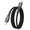 „Tech-Protect Ultraboost DNA MagTwist USB-C PD“ kabelis 100W / 5A 200 cm – pilkos spalvos