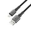Tech-Protect Ultraboost DNA USB-A / Lightning kabelis 12W/2.4A 25 cm - pilka