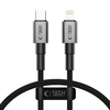 Tech-Protect Ultraboost DNA USB-C / Lightning PD27W/3A laidas 25 cm - pilka