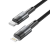 Kabelis 3A 20W 2m PD USB-C – Lightning Tech-Protect UltraBoost pilkos spalvos