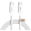 TECH-PROTECT ULTRABOOST LITE USB-C kabelis PD 60W / 3A 300 cm baltas