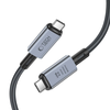 Tech-Protect UltraBoost Max USB-C 4.0 / USB-C 4.0 PD kabelis 240W 8K 40Gbps 1m – pilkas