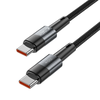 Kabelis 5A PD100W 0,25m USB-C – USB-C Tech-Protect Ultraboost pilkos spalvos