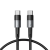 Kabelis 60W 3A 0,25m USB-C – USB-C Tech-Protect UltraBoost pilkos spalvos