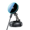 Tech-Protect mm25W-V8 QI2.2 Magnetic MagSafe WINDSHIELD & DASHBOARD automobilinis telefono laikiklis belaidis įkroviklis 25W juodos spalvos