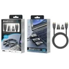 Techancy HDMI 3in1 vaizdo kabelis 1,5 m, juodas