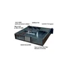 Techly Kompaktiškas  PC korpusas ATX Rack 19 colių 2U juodas dėklas