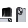 Tecto Shield Elegantiškas matinis satino dėklas iPhone 16 Pro Max, juodas