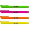 Teksta marķieris KORES HIGH LINER FINE 4 krāsu komplekts