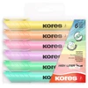 Kores - Žymeklis - Pastelinės - 6 vnt. pakuotė (736060)