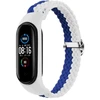 Telcon Mėlyna BRAIDED BAND SMART BAND M3/M4/M5/M6 Baltas-Mėlynas