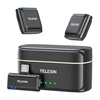 TELESIN belaidis mikrofonas su kaklaraiščiu + išorinė baterija telefonams (USB-C)