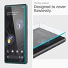 Spigen Alm Glas.TR 2 vnt. – Apsauginis stiklas skirtas Google Pixel 7A (Transparent)