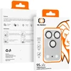 Tel Protect 95% AR+AF Full Metal Camera Protector apsauga kamerai, skirta iPhone 18 Pro Max, sidabrinė (blokas)