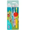 TePe Mini Dantų šepetėlis Extra Soft itin minkšti dantų šepetėliai 0-3 metų vaikams, 3 vnt.