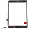 TelForceone Jutiklinis skydelis, skirtas iPad 9 10,2 colio, 2021 m. visas priekis juodas