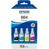 Epson 664 EcoTank 4 spalvų sudėtinė pakuotė | Epson C13T66464A | 664 EcoTank 4 spalvų sudėtinė pakuotė | Rašalo talpykla | Juodas, geltona, žalsvai mėlyna, purpurinė