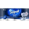 Tualetinis popierius SELPAK, 4 sluoksnių, 16,8 m, 120 lapų, 16 ritinių