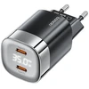 Toocki 2x USB-C, GaN 35W įkroviklis (juodas)