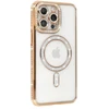 Fusion Accessories Tel Protect Bling Magsafe dėklas skirtas Xiaomi Redmi Note 15 Pro 5G aukso spalvos