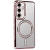 Fusion Accessories Tel Protect Bling Magsafe dėklas skirtas Samsung Galaxy S26 rožinės spalvos