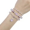Toptel Topt Apyrankė skirta Apple Watch 38/40/41 design 4 sidabro ir violetinės spalvos
