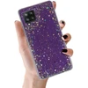 Toptel Topt Brilliant skaidrus dėklas skirtas Samsung Galaxy A42 5G violetinės spalvos