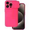 Fusion Accessories Topt Camshield Soft dėklas skirtas Apple iPhone 15 Pro Max rožinės spalvos