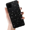 Fusion Accessories Topt Crystal Glitter dėklas skirtas Samsung Galaxy A12 sidabro spalvos