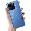 Toptel Topt Crystal Glitter dėklas skirtas Xiaomi Redmi 10A sidabro spalvos