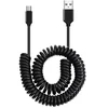 Oem Topt Susuktas kabelis – USB į Micro USB – 2A 1 metras juodos spalvos